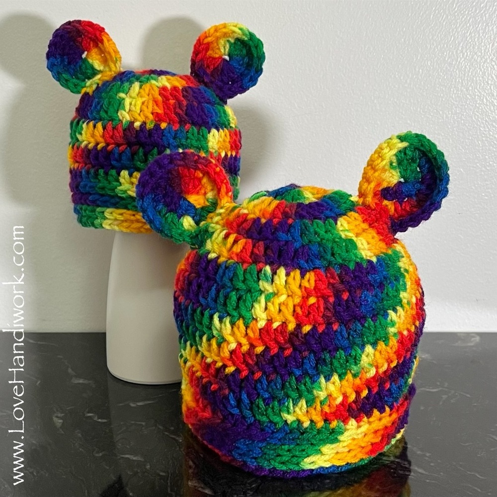 NEW Rainbow Baby Bear Beanies: • Rainbow - Mexicana